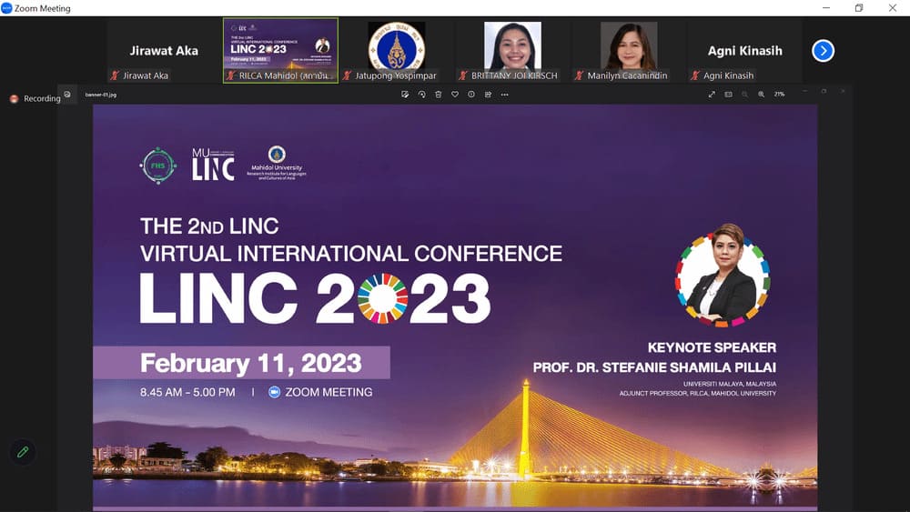 The 2nd LINC Virtual International Conference (LINC 2023)
