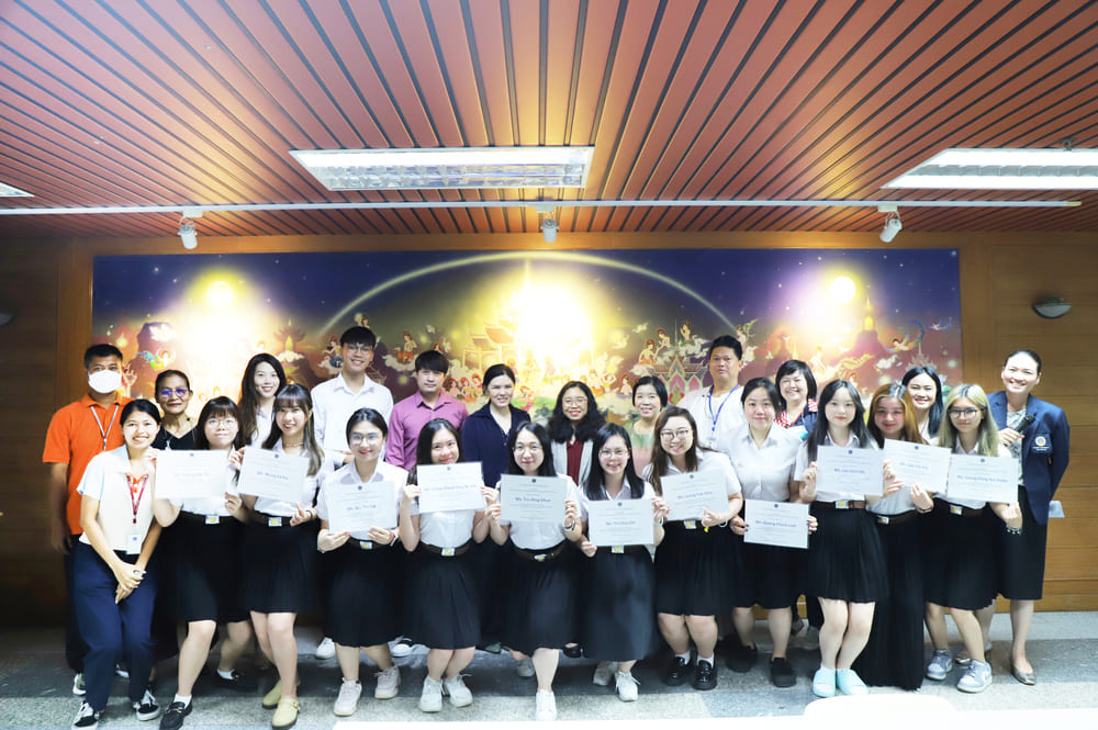 ปัจฉิมนิเทศนักศึกษาต่างชาติโครงการอบรมภาษาและวัฒนธรรมไทยระยะสั้น